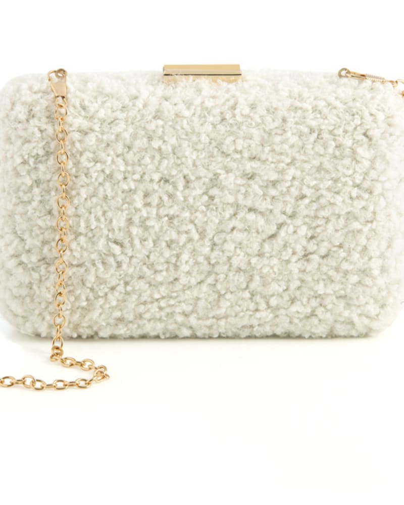Front of a size None Jayden Miniaudiere in Ivory by Shiraleah. | dia_product_style_image_id:242913